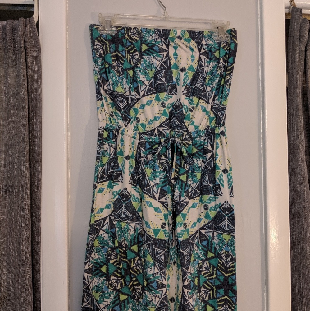 Strapless sun dress